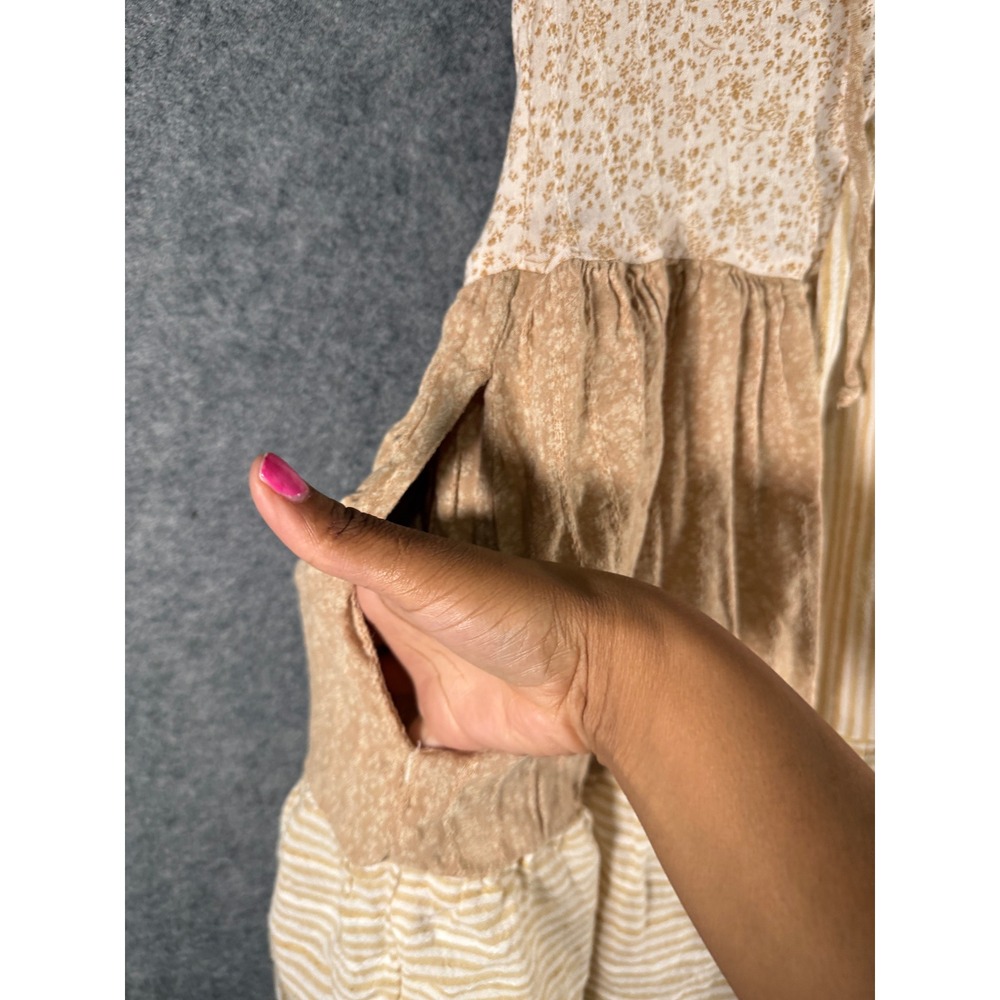 American Eagle Womens Xs Patchwork Boho Tiered Mi… - image 8